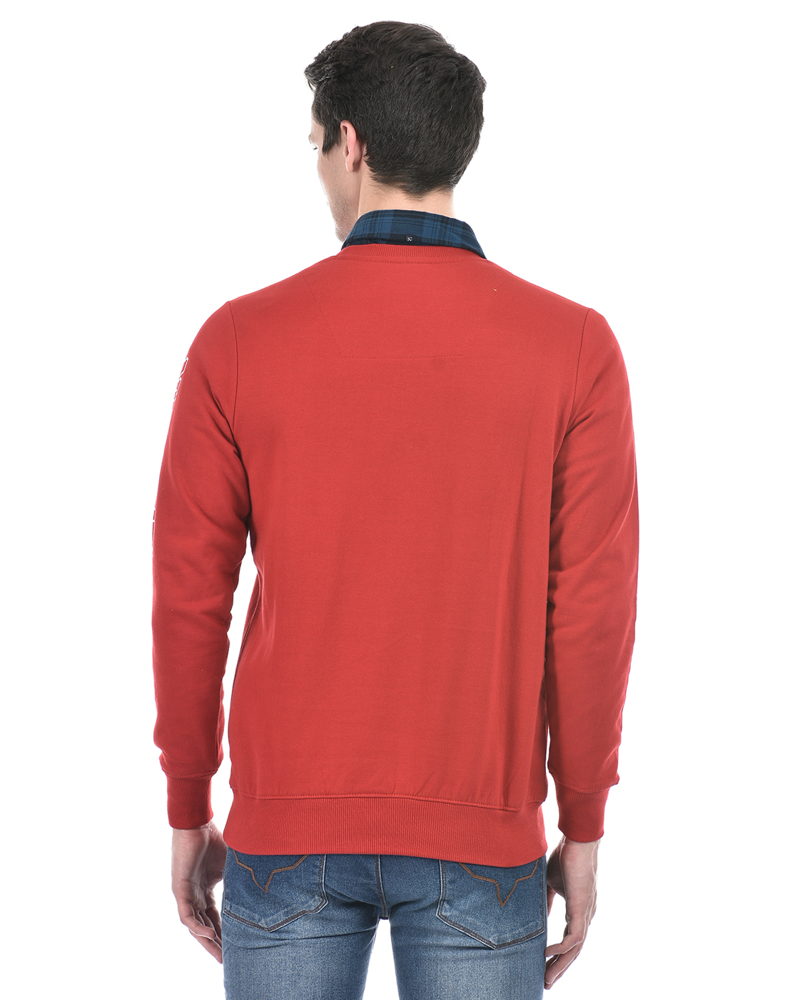 Numero Uno Men Typography Red Sweat Shirt